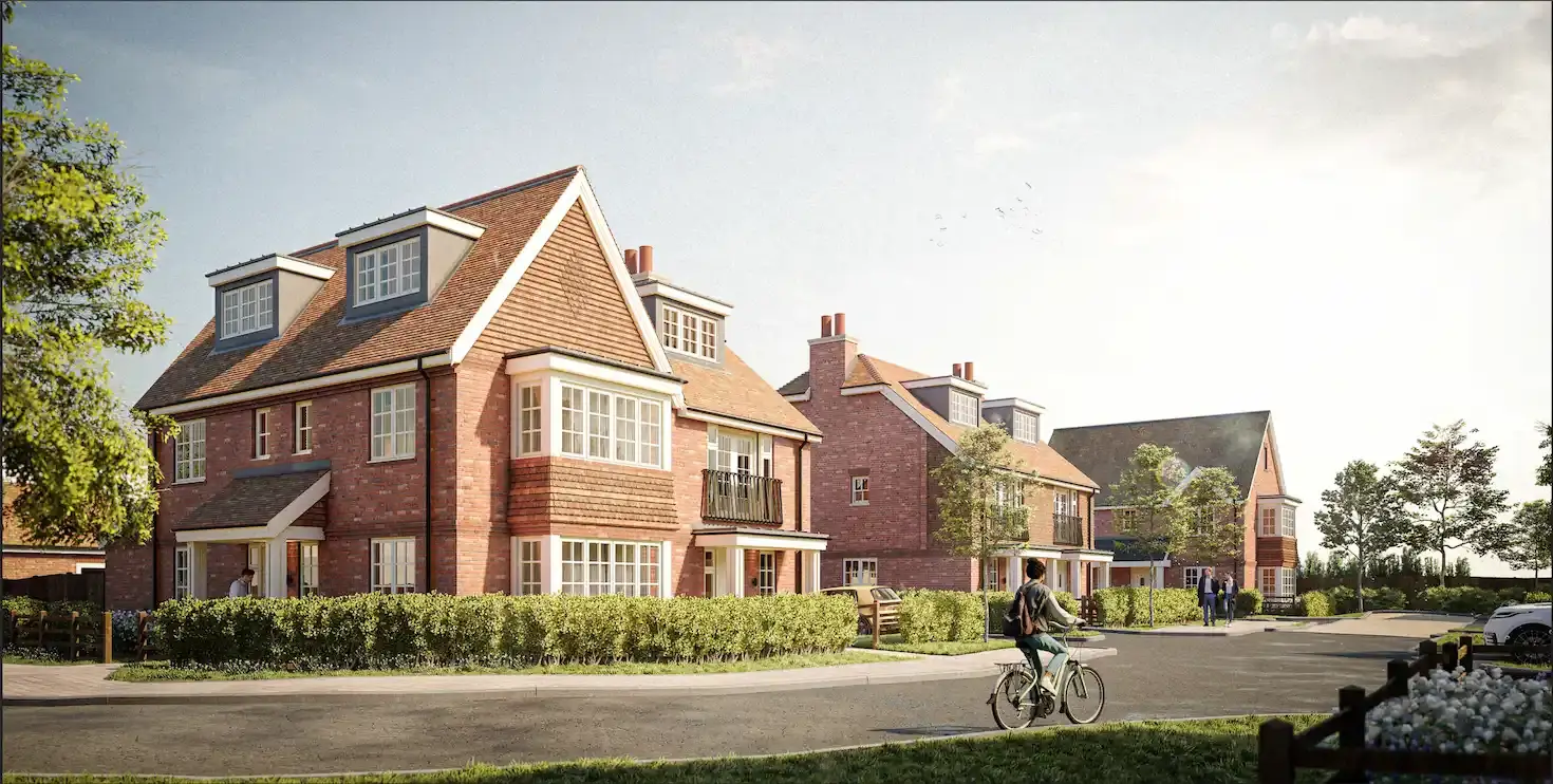 Exterior view of the Glenhaven Yard homes near Heathrow